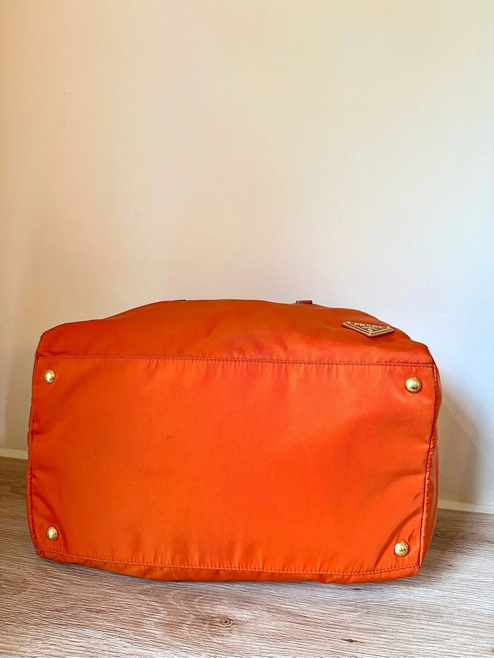 Prada Nylon Travel Bag in Orange NWT - Picture 7 of 16